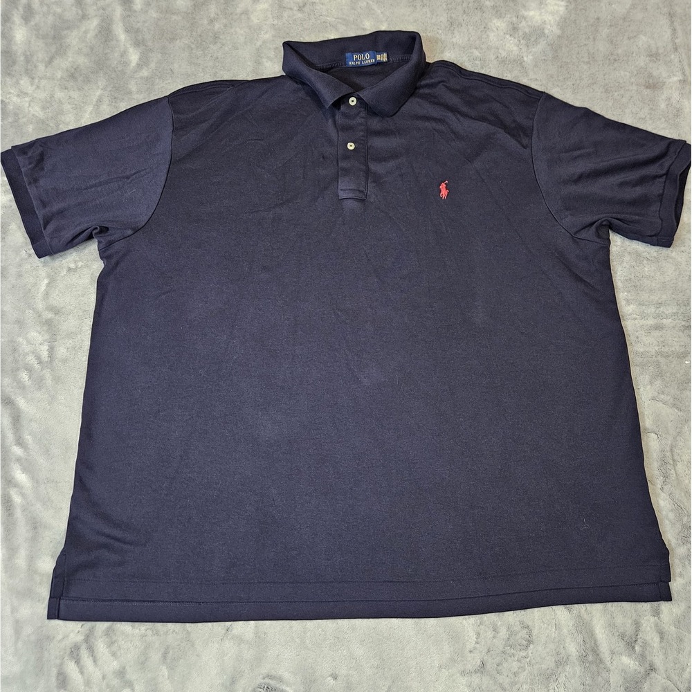 Polo Ralph Lauren Men's Dark Blue Short Sleeve Polo Shirt size 3XB